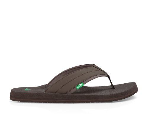 Sanuk Beer Cozy 2 Big & Tall - Sanuk Flip Flops Mens Dark Brown - Philippines XHPQWT715